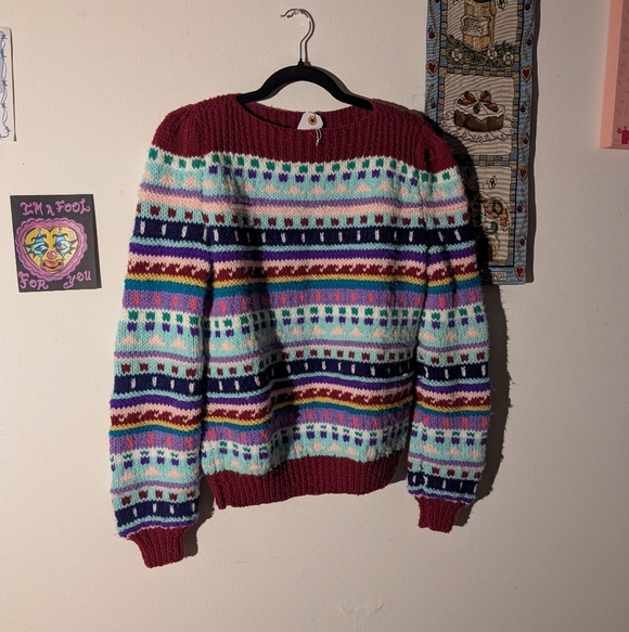 Handmade Patterned Sweater - Picture 1 of 3